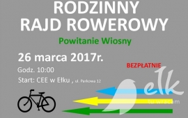 Rodzinny rajd rowerowy na powitanie wiosny