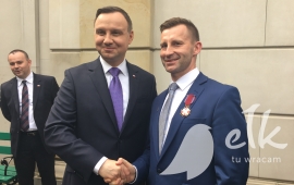 Prezydent RP Andrzej Duda z Prezydentem Ełku Tomaszem Andrukiewiczem.JPG