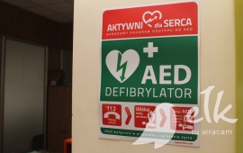 Moderne Defibrillatoren in Ełckiej Stadtpolizei