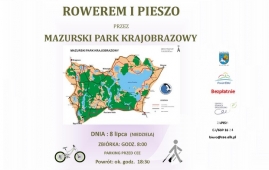 Rowerem i pieszo przez Mazurski Park Krajobrazowy